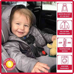 Car Seat Coat | The Road Coat Down - Platinum/Black