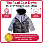 Car Seat Coat | The Road Coat Down - Platinum/Black