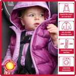 Car Seat Coat | The Road Coat Down - Lilac/Plum