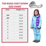 Car Seat Coat | The Road Coat Down - Aqua/Purple