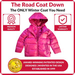 Car Seat Coat | The Road Coat Down - Fuchsia