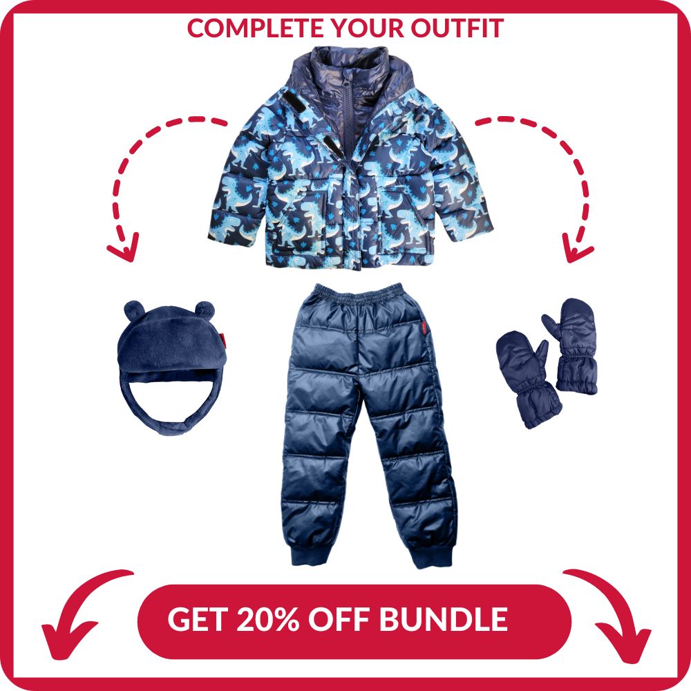 Car Seat Coat | The Road Coat Vegan - Navy Raptor Print