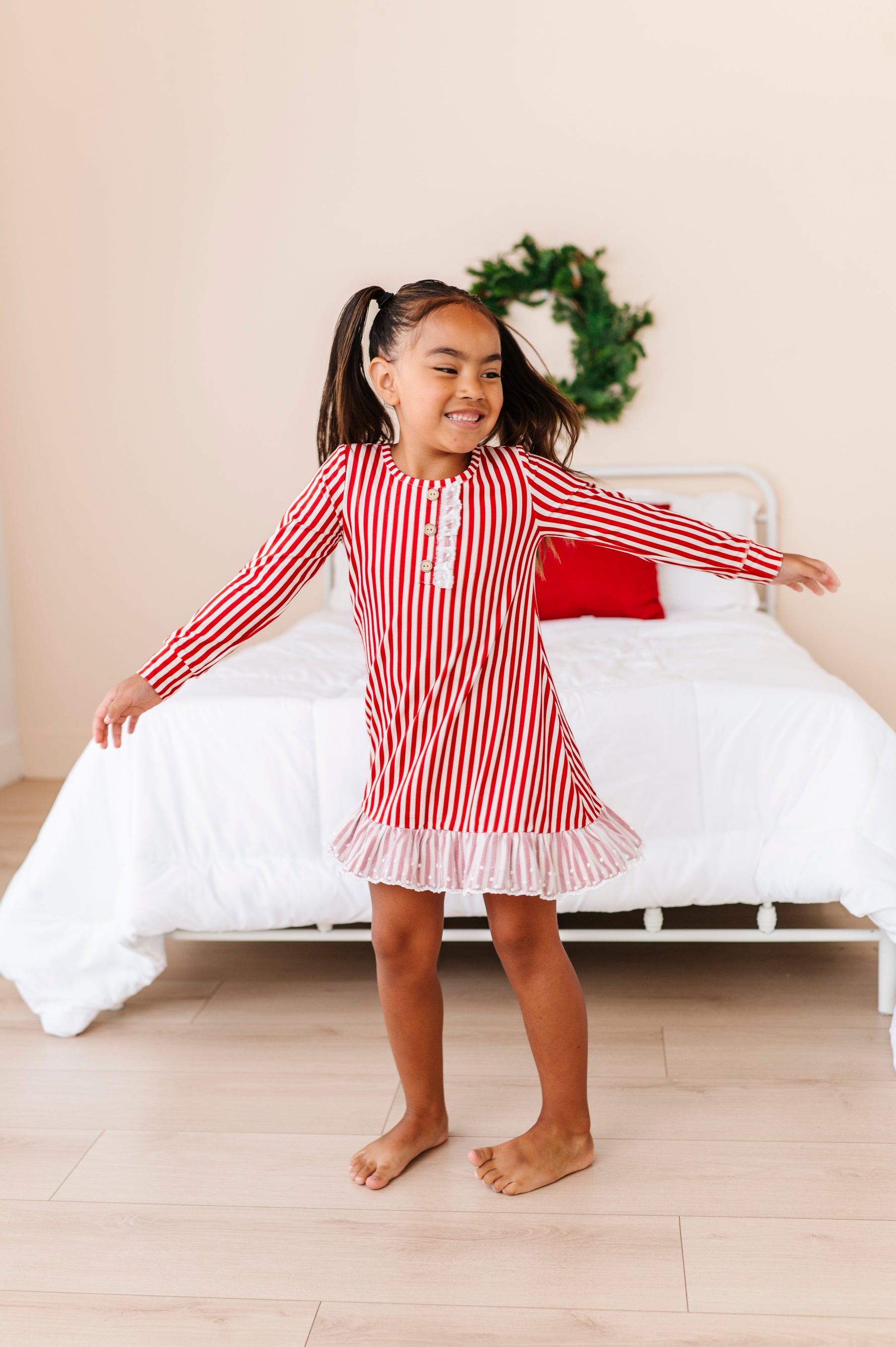 Red Stripes | NIGHTGOWN - By Baano