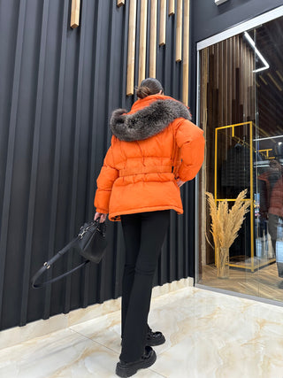 Genuine Silver Fox Down Fill Jacket - By Baano