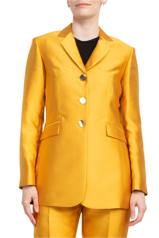 John Meyer Collection Notched Collar Long Sleeve 3 Button Jacket with Matching Pants - Glamourous Grace