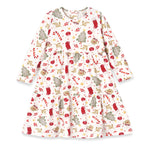 Girls’ Christmas Dress – Bamboo Holiday Tiered Twirl Dress - Noel - By Baano