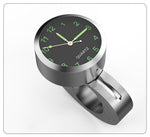7/8" Universal Motorcycle Handlebar Watch Bike Hand Grip Bar Mount Dial Clock Motorcycle Handlebar Watch  Mount Clock Glow Mount Clock Dial Watch Fit  Waterproof For Scooter Bicycle Motor ATV Stevvex