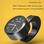 7/8" Universal Motorcycle Handlebar Watch Bike Hand Grip Bar Mount Dial Clock Motorcycle Handlebar Watch  Mount Clock Glow Mount Clock Dial Watch Fit  Waterproof For Scooter Bicycle Motor ATV Stevvex