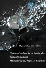 7/8" Universal Motorcycle Handlebar Watch Bike Hand Grip Bar Mount Dial Clock Motorcycle Handlebar Watch  Mount Clock Glow Mount Clock Dial Watch Fit  Waterproof For Scooter Bicycle Motor ATV Stevvex