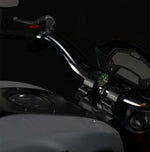 7/8" Universal Motorcycle Handlebar Watch Bike Hand Grip Bar Mount Dial Clock Motorcycle Handlebar Watch  Mount Clock Glow Mount Clock Dial Watch Fit  Waterproof For Scooter Bicycle Motor ATV Stevvex