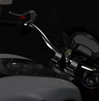7/8" Universal Motorcycle Handlebar Watch Bike Hand Grip Bar Mount Dial Clock Motorcycle Handlebar Watch  Mount Clock Glow Mount Clock Dial Watch Fit  Waterproof For Scooter Bicycle Motor ATV Stevvex