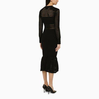 Black knitted midi dress - By Baano