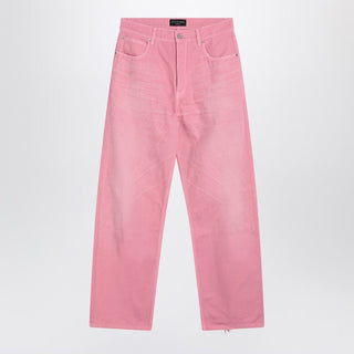 Wide-leg Baby Pink Jeans - By Baano