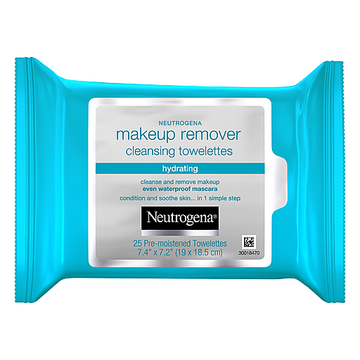 Neutrogena Hydrating Makeup Remover Facial Cleansing Wipes, Value Pack 25 Count