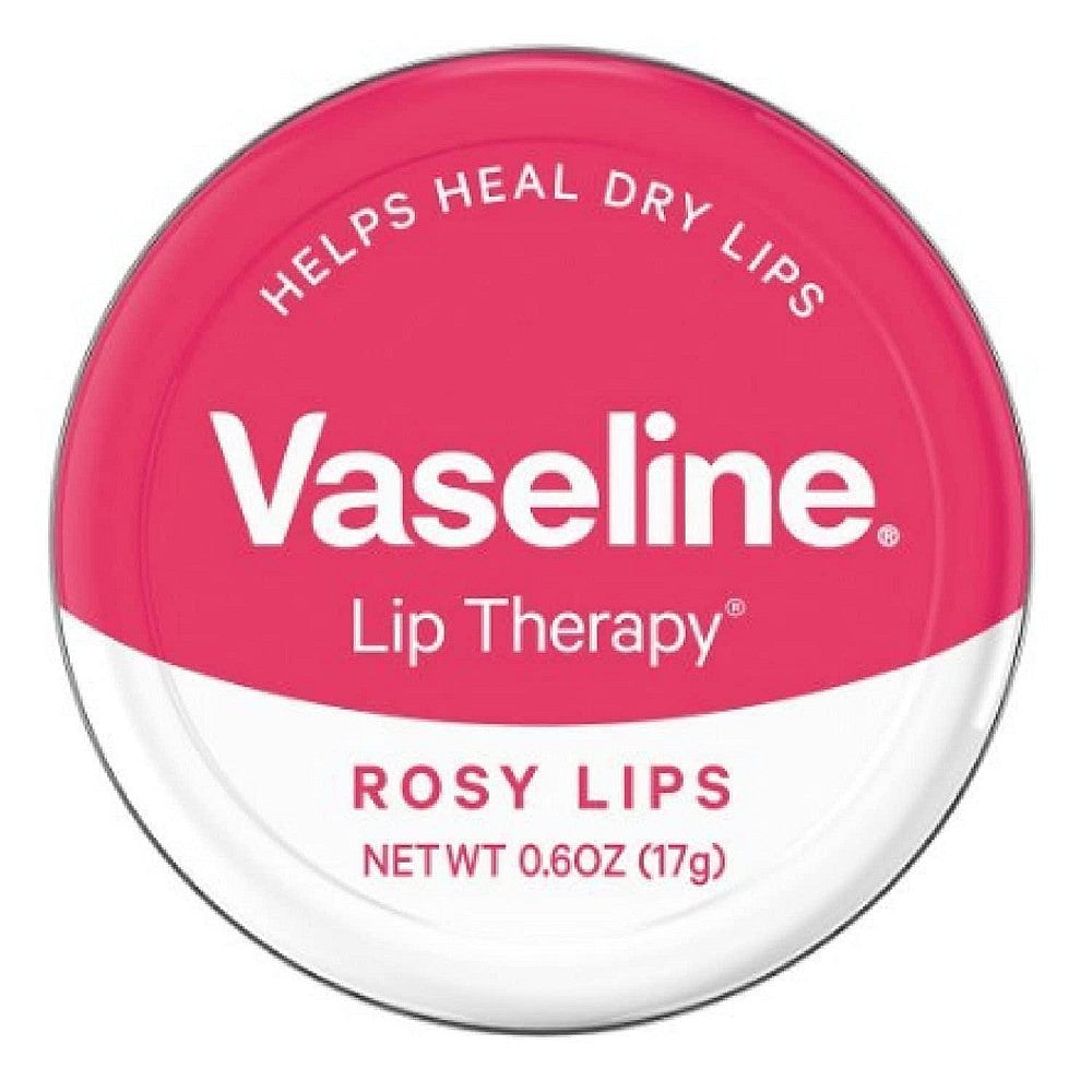 Vaseline Lip Balm Therapy Rosy Lips Tin With Rose & Almond Oil 20g