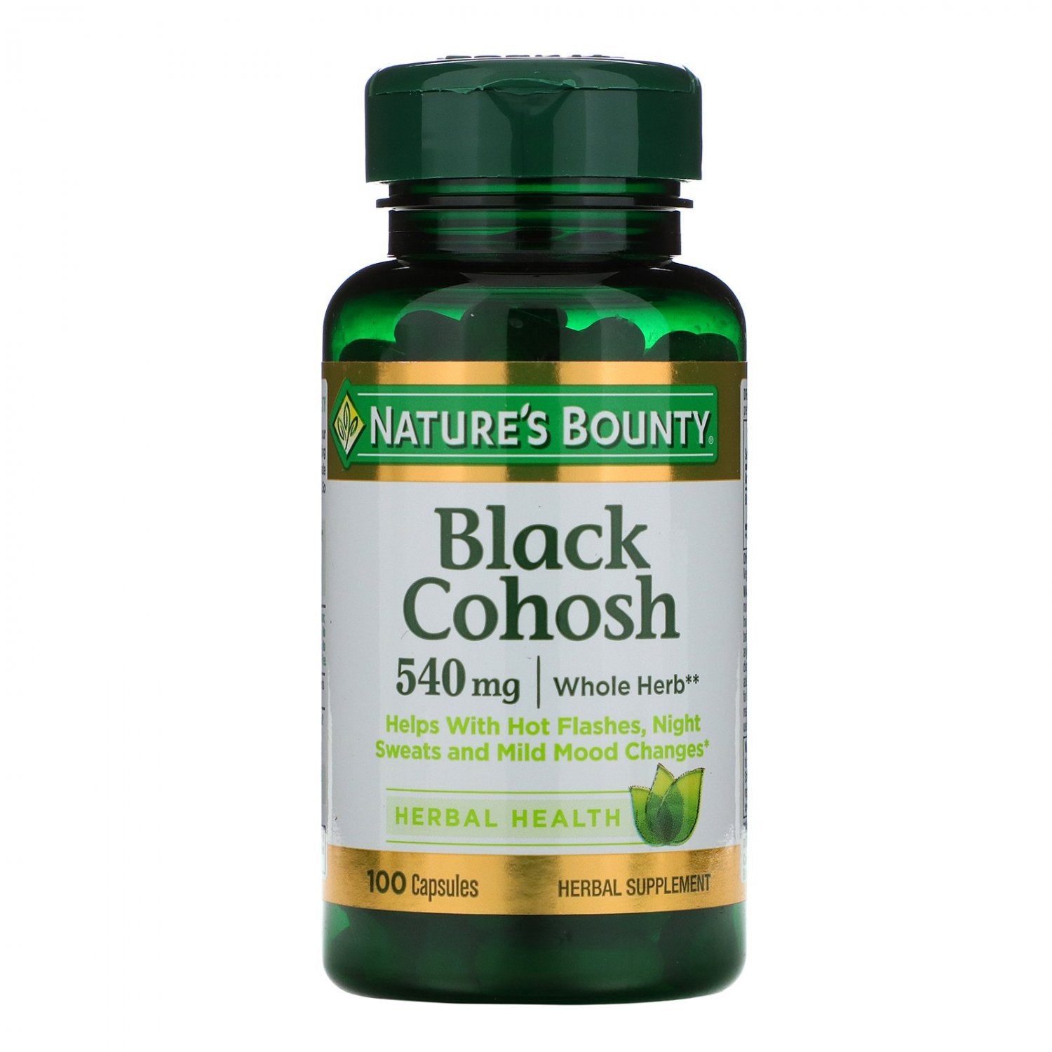 Nature's Bounty Black Cohosh 540 Mg Natural, 100 Capsules