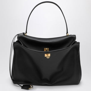 Smooth Black Calfskin Large Rodeo Bag - By Baano