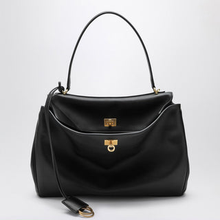 Smooth Black Calfskin Medium Rodeo Bag - By Baano