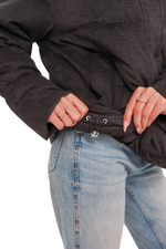 Elisa Genuine Polar Fox Fur Cashmere Effect Down Coat