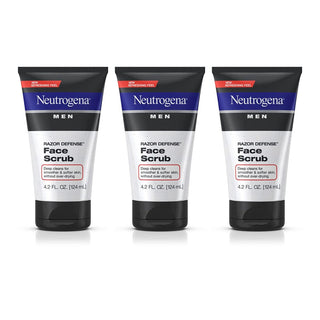 Neutrogena Men Exfoliating Razor Defense Daily Shave Face Scrub