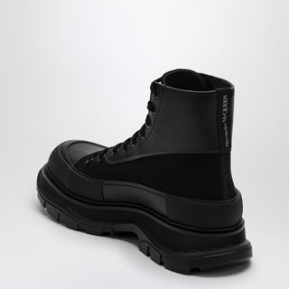 Black Canvas Tread Slick Boots - By Baano