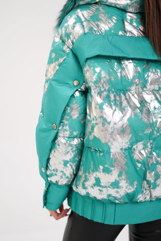 Glacier Fox Collar Down Fill Puffer - By Baano