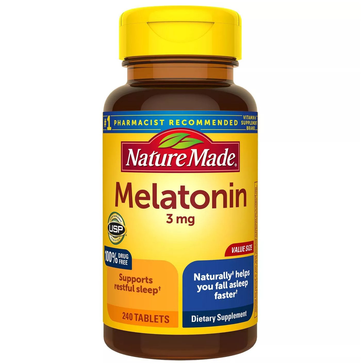 Nature Made Melatonin, 3 Mg, Tablets, Value Size