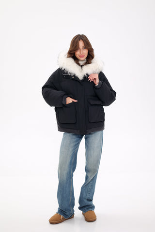 Genuine Fur Down Fill Parka - By Baano