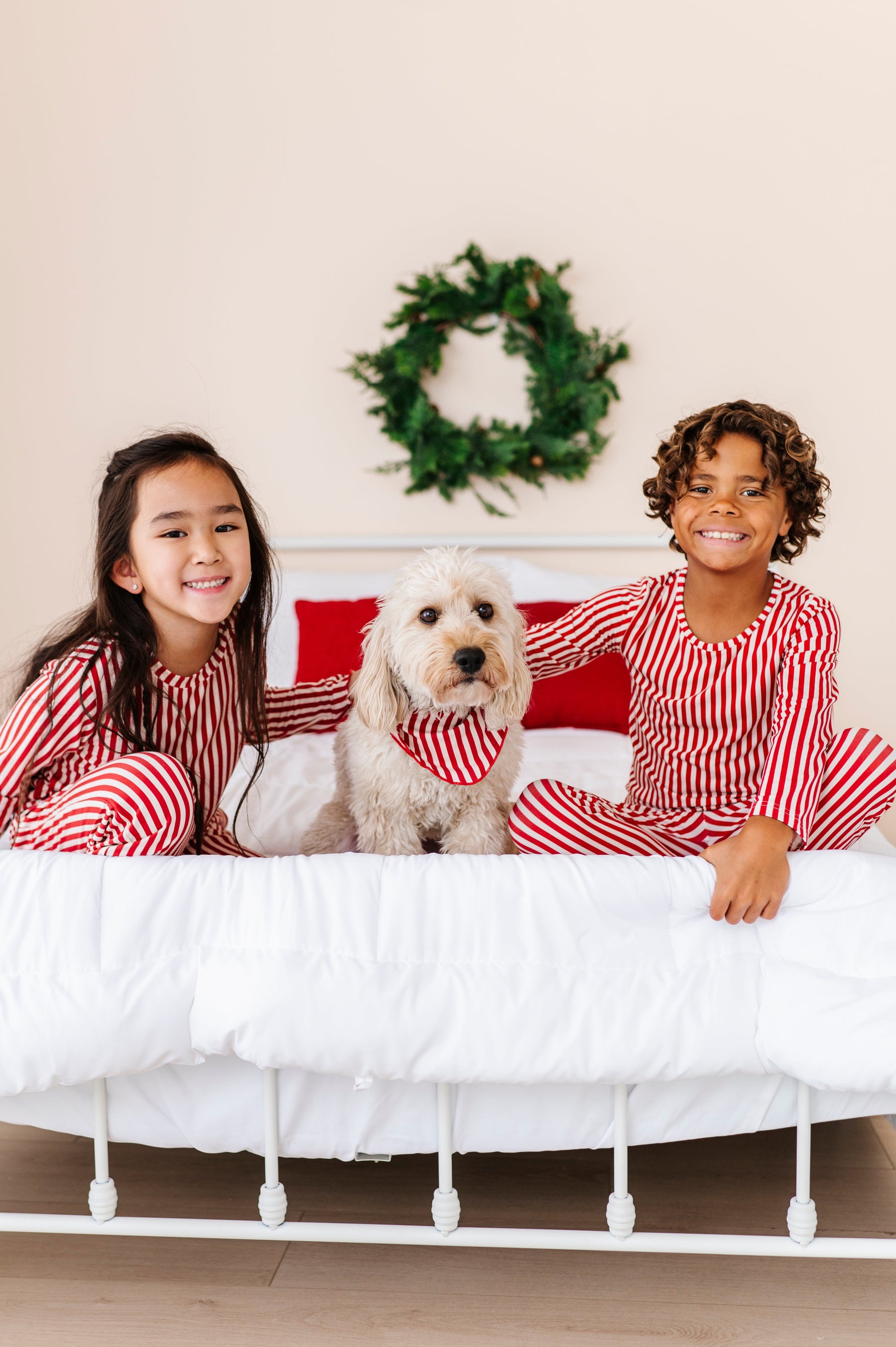 Red Stripes | GIRLS WIDE-LEG SET - By Baano