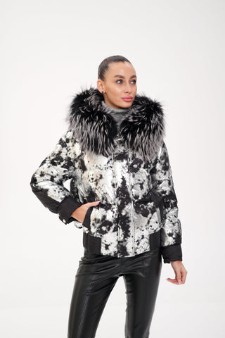 Glacier Fox Collar Down Fill Puffer - By Baano
