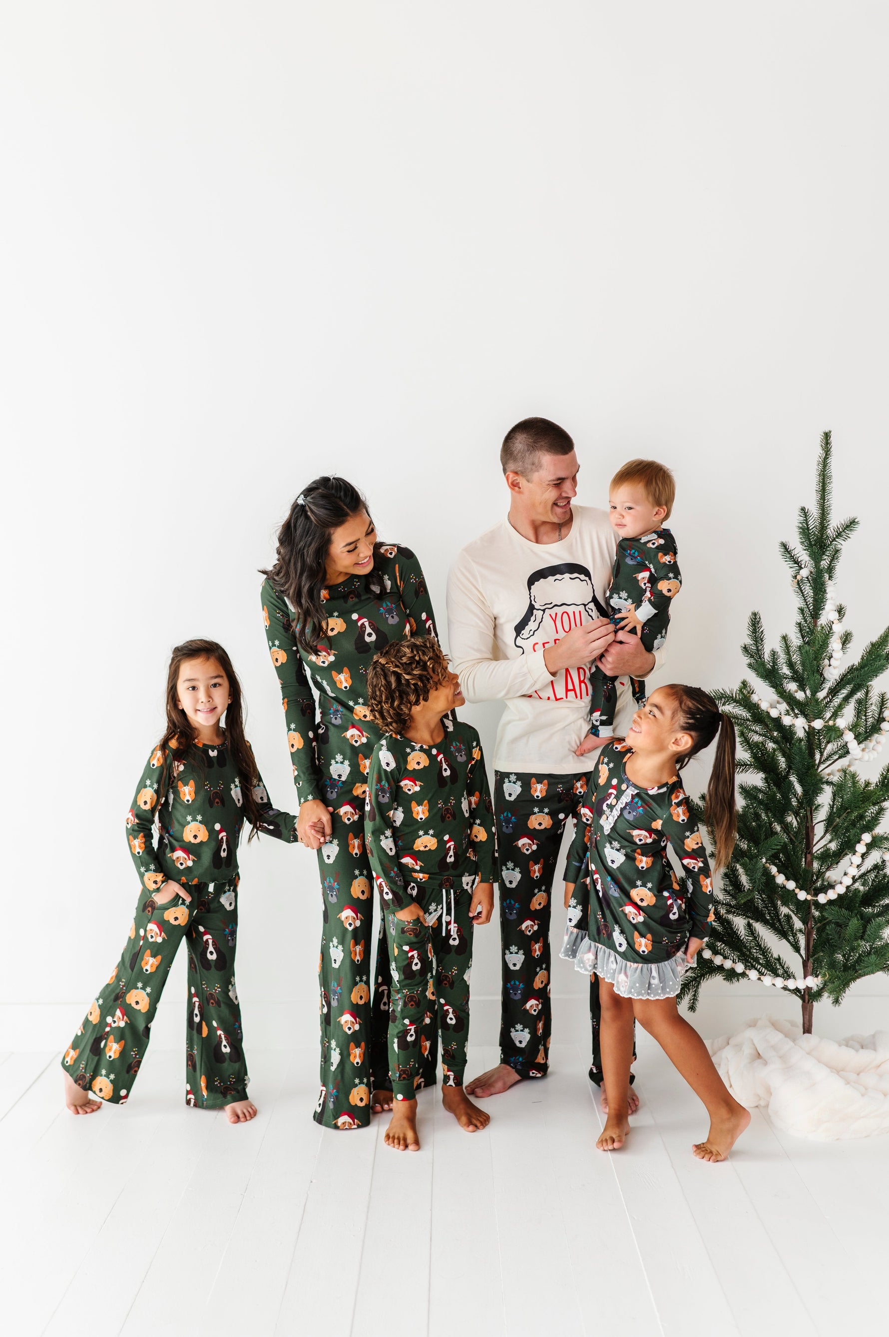 Christmas Doggies | GIRLS WIDE-LEG SET - By Baano