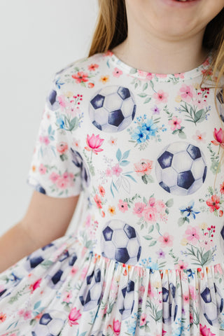 SALE Soccer Sweetie S/S Pocket Twirl Dress - By Baano