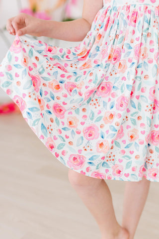 Rosettes S/S Pocket Twirl Dress - By Baano