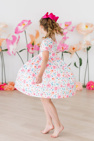 Rosettes S/S Pocket Twirl Dress - By Baano