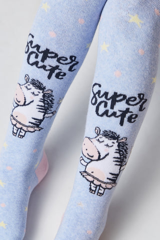 Conte-Kids Cotton Terry Tights - Sof-Tiki 521 - By Baano