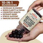 10-in-1 Lions Mane Mushroom Complex Gummies - By Baano