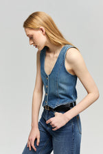 Blue Horizon Denim Vest HJ903 Hey Joanie