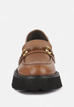 Cheviot Chunky Leather Loafers