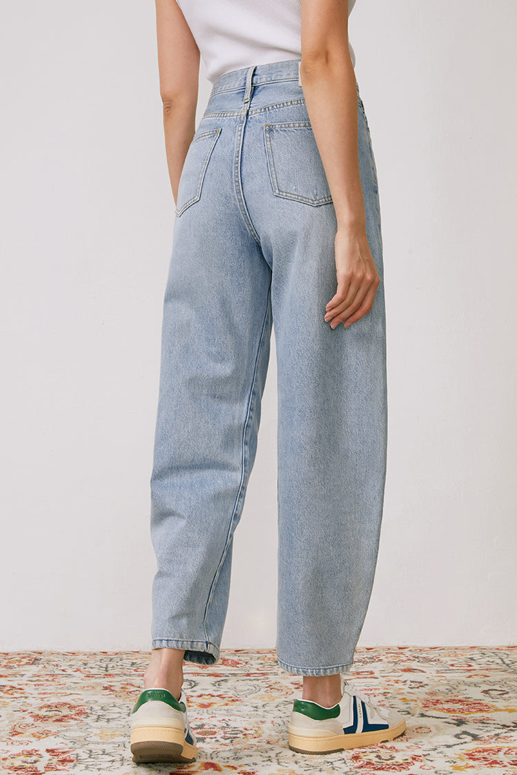 Queens Of Noise High Rise Barrel Jeans HJ026 [FINAL SALE] Hey Joanie