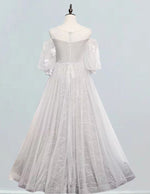 Women's Off-Shoulder Tulle Prom Gown with Lace Applique, Elegant Evening Dress