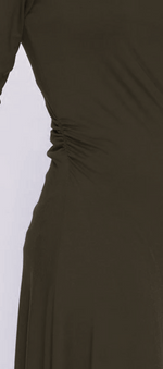 Side Ruched Dress- Bamboo Jersey