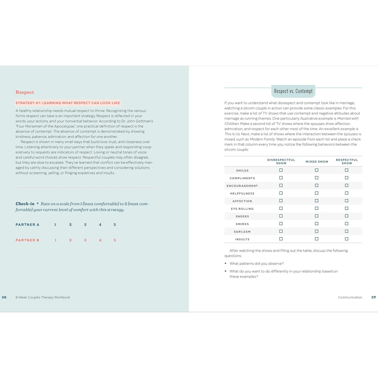 8-Week Couples Therapy Workbook: Essential Strategies to Connect, Improve Communication, and Strengthen Your Relationship (Spiral Bound) Lay it Flat Publishing Group