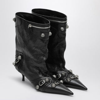 Cagole Wide Black Ankle Boot - By Baano