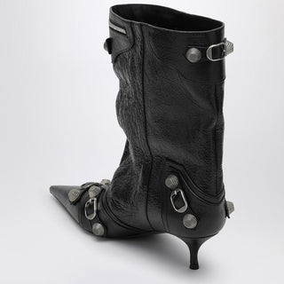 Cagole Wide Black Ankle Boot - By Baano