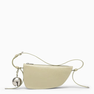 Small Shield light green leather bag - By Baano