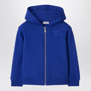 Electric Blue Cotton Hooded Sweatshirt With EKD Logo - By Baano