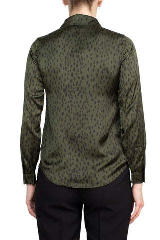 Truth Collar Neck Long Sleeve Front Button Down Blouse - Glamourous Grace
