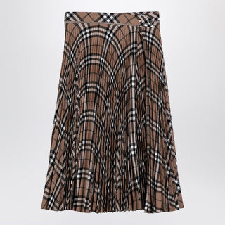Check Pattern Pleated Skirt - By Baano