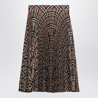 Check Pattern Pleated Skirt - By Baano