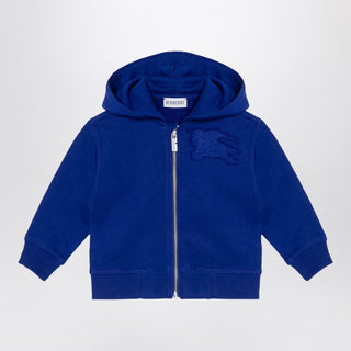 Electric Blue Cotton Hooded Sweatshirt With EKD Logo - By Baano